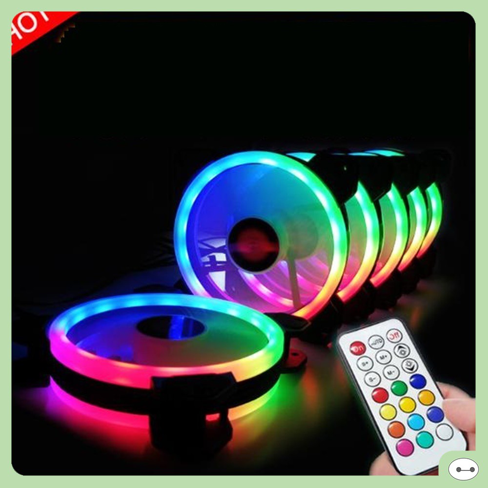 QUẠT VÀ DÂY LED RGB COOLMOON V2 ĐỒNG BỘ ĐIỀU KHIỂN