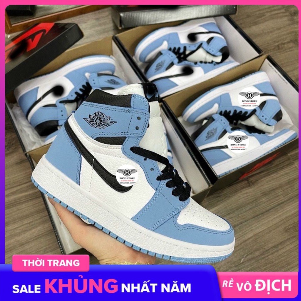 Giày jd xanh trời cổ cao,giày xanh trời _NAMTHAOAB