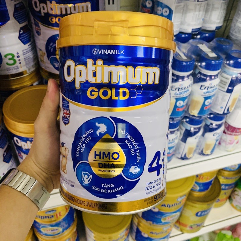 Sữa Optimum Gold số 3 và 4 HMO 850g mẫu mới