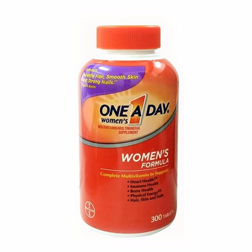 Viên uống Vitamin Tổng Hợp Cho Nữ One A Day Women's Multivitamin Formula Của Mỹ 300 viên Mẫu mới của Mỹ