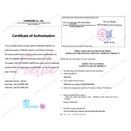 NƯỚC HOA VÙNG KÍN FOELLIE EAU DE INNERB PERFUME 5ML | Thế Giới Skin Care