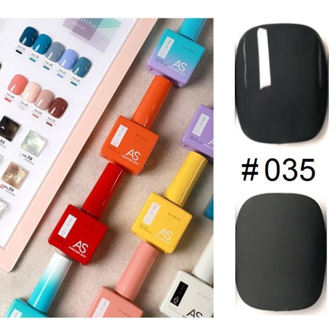 Sơn Gel AS chai Vuông mẫu mới Mã VH 31.35 ( Cam Kết Chính Hãng - làm khô sơn gel bằng máy hơ uvled )