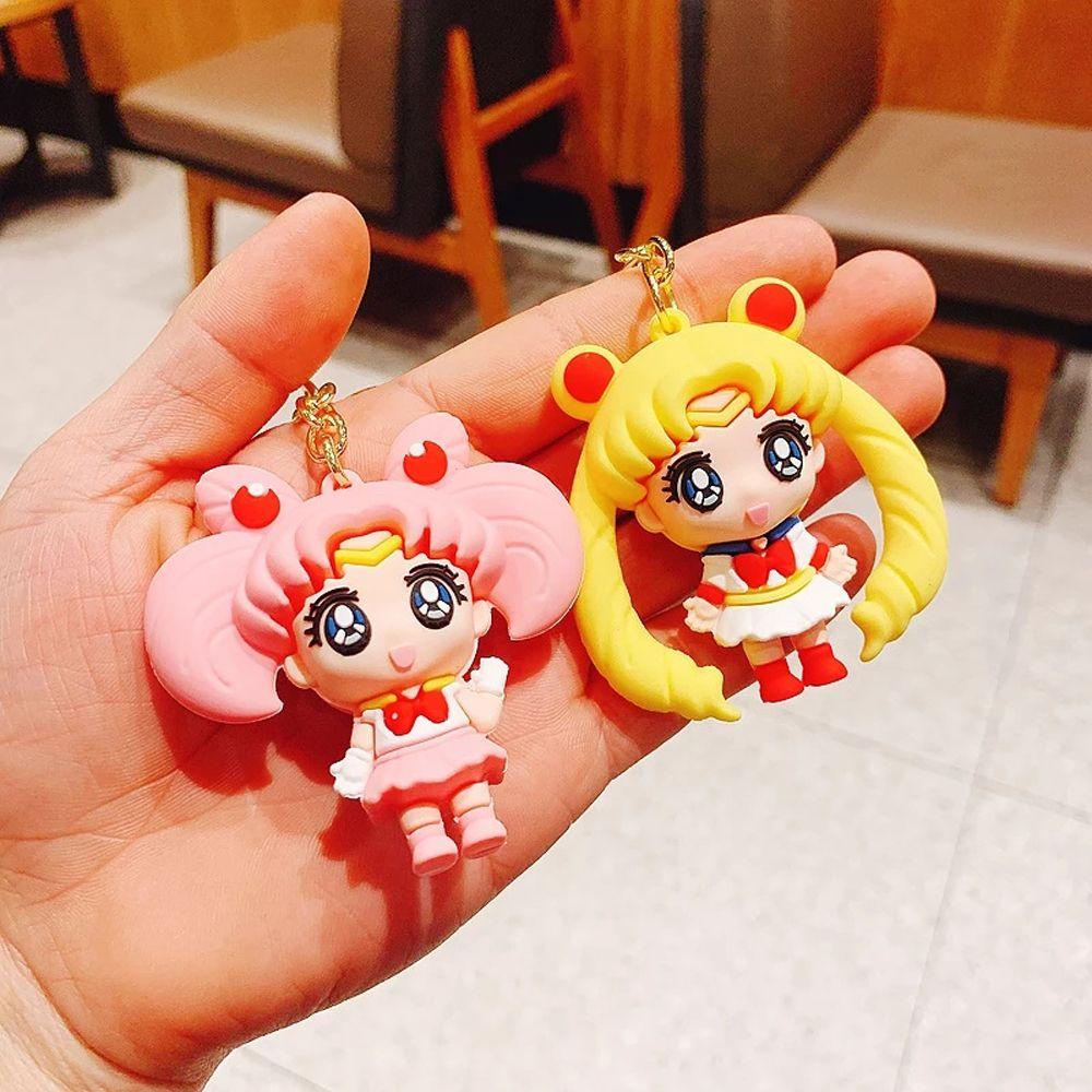 Móc Khóa Hình Thủy Thủ Mặt Trăng Hoạt Hình Dễ Thương