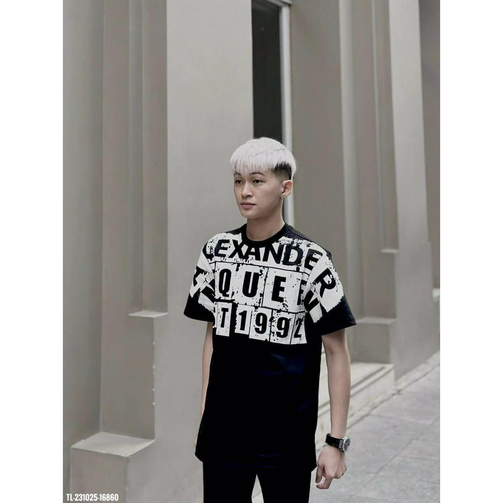 Áo Phông Loang Bụi ALEXSANDRE Đường Phố Cá Tính, Cotton Khô Mềm Mịn thấm Hút Mồ Hôi Cực Tốt