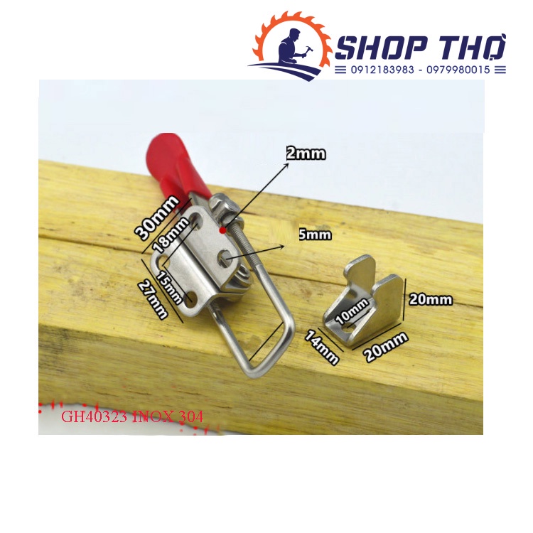 Sập nhanh GH40323 - chất liệu sắt , INOX 304