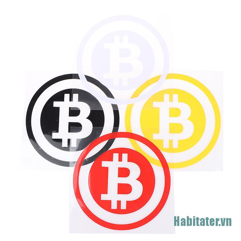 【Habitater】Bitcoin Car Sticker Cryptocurrency Blockchain Sticker Vinyl Car Window Decal