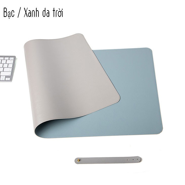 Lót Chuột Da 2 mặt Mouse Pads cao cấp, Lót Chuột Để Bàn Làm Việc DeskPad, Chống Nước Siêu Bền