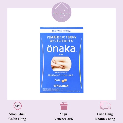 Onaka Pillbox - Viên Uống Hỗ Trợ Giảm Mỡ Bụng Nhật Bản