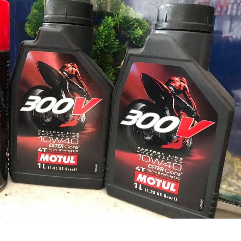 [Tặng Lọc Nhớt] Nhớt Motul 300V 10w40 Tem 3 Lớp (Pháp)