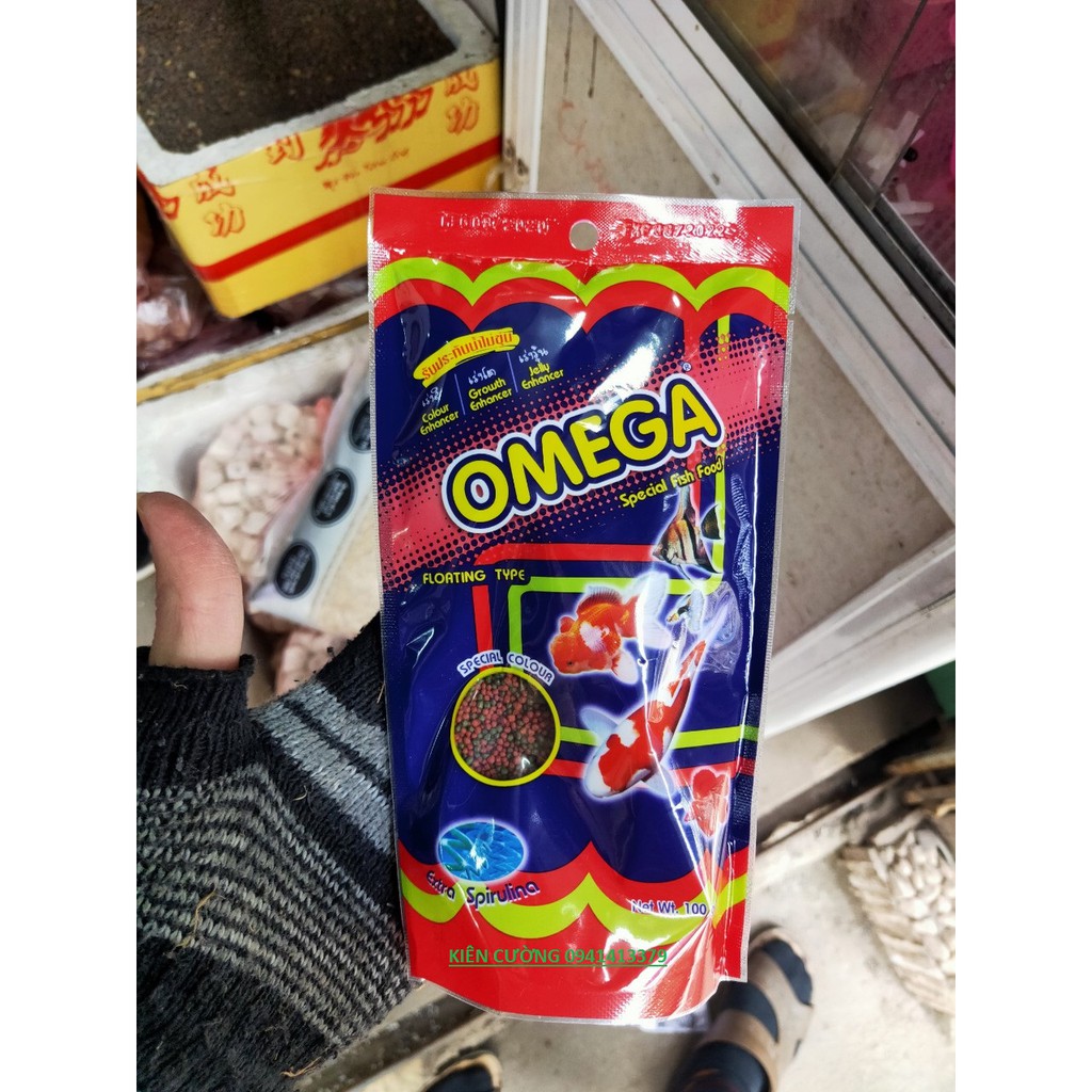 Thức ăn dành cho cá cảnh chống đục nước Omega hạt nhỏ