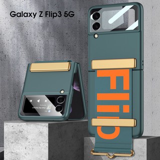Ốp Điện Thoại Cứng Nắp Gập Đa Năng Có Quai Đeo Tay Cho Samsung Galaxy Z Flip 3 5G Z Flip 3