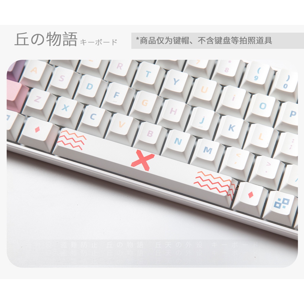 GMK Memphis keycaps, 126 phím keycaps Cherry Profile DYE-SUB Cá nhân hóa GMK Keycaps cho bàn phím cơ