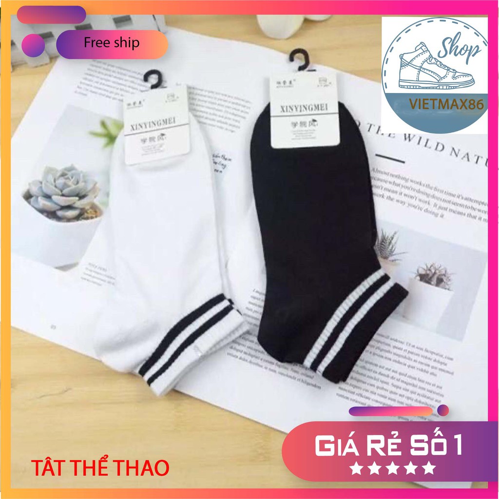 Vớ cổ cao đen trắng,Tât nam nữ cổ cao thể thao thoáng khí, thấm mồ hôi chống hôi chân
