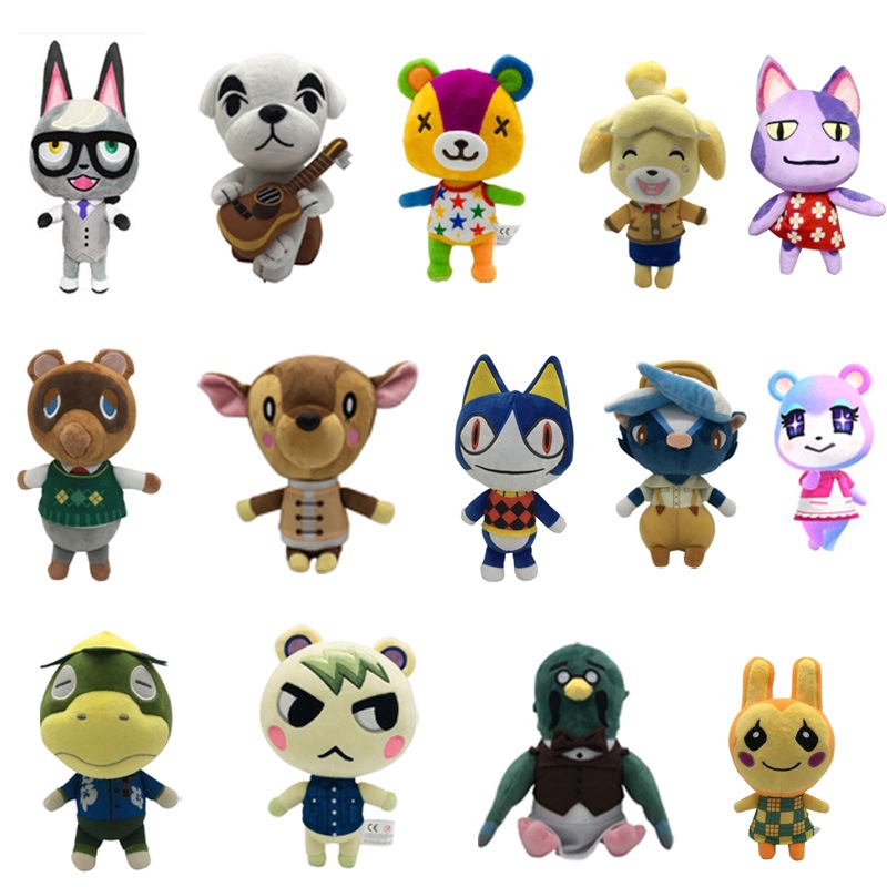 20cm/7.9in Animal Crossing Tom Nook KK Isabelle Bunnie Plush Doll Nintendo Game Cartoon Soft Stuffed Toys Kids Birthday Gift