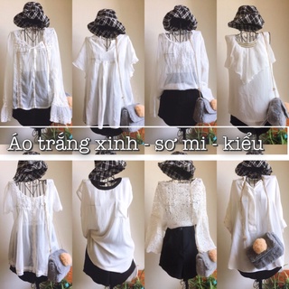 [Mm][Pass Rẻ] Áo Sơ Mi Voan/Ren/Lưới cực xinh