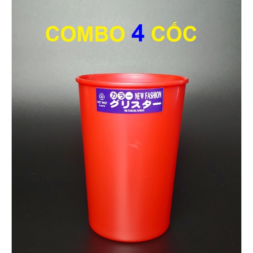 Combo 4 Cốc nhựa VIỆT NHẬT