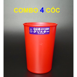 Combo 4 cốc nhựa việt nhật