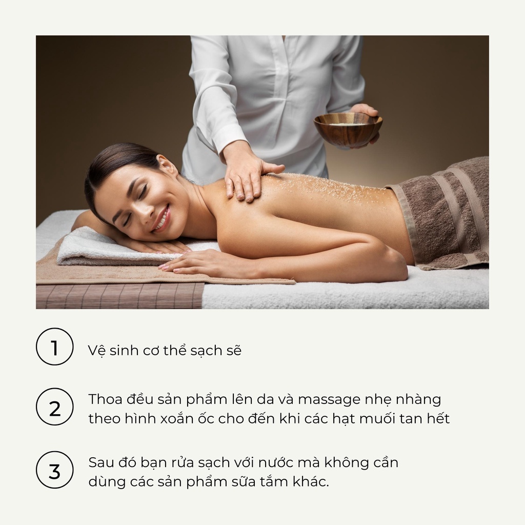Muối Tăm Sữa Bò A Bonne - Tẩy Tế Bào Chết Body Và Da Mặt Thái Lan Hương Sữa Tươi 350g