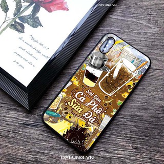 Ốp lưng iphone ốp kính iphone Sài Gòn Cafe Sữa Đá k263