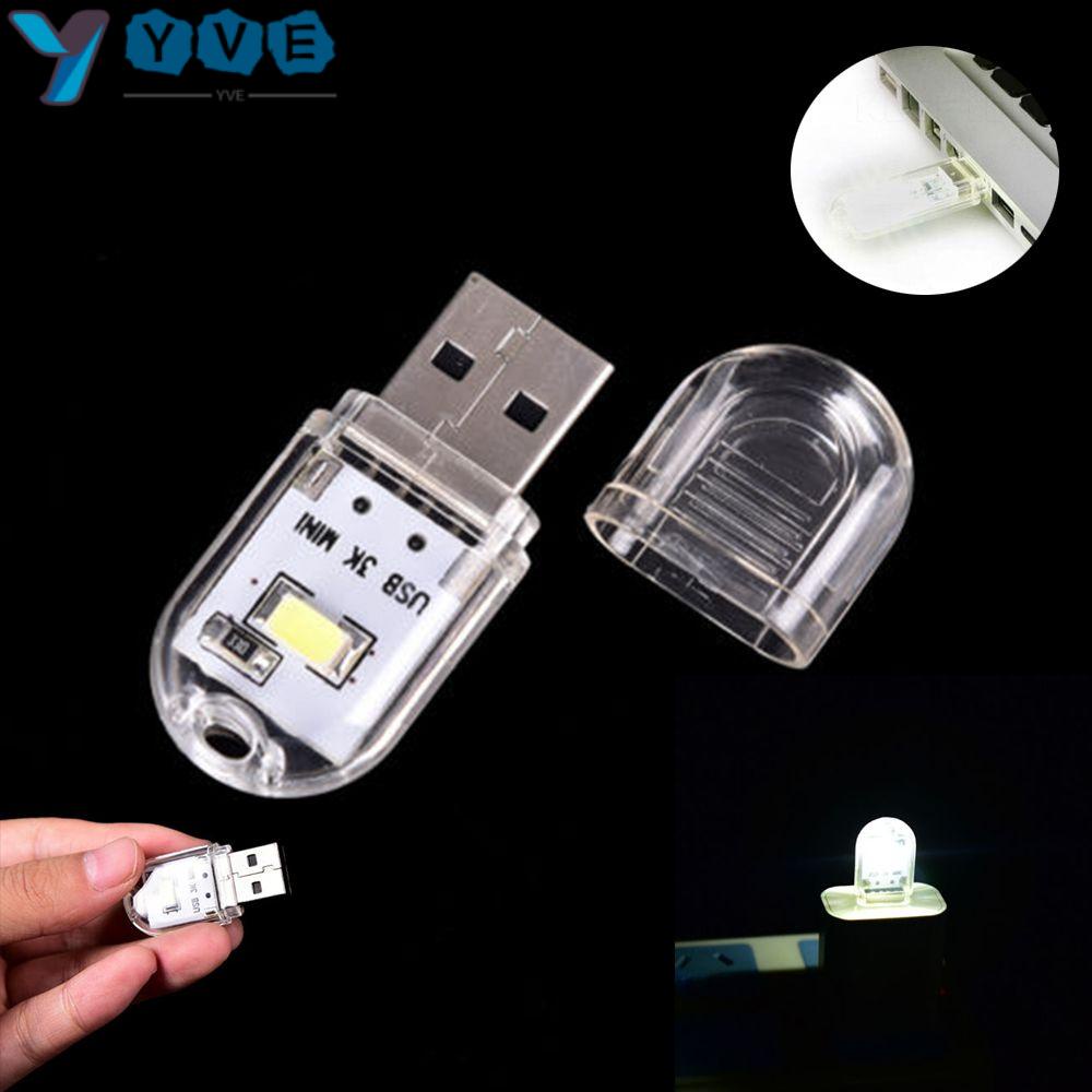 Đèn LED đọc sách đầu cắm USB vỏ nhựa trong suốt nhiều màu sắc tiện dụng