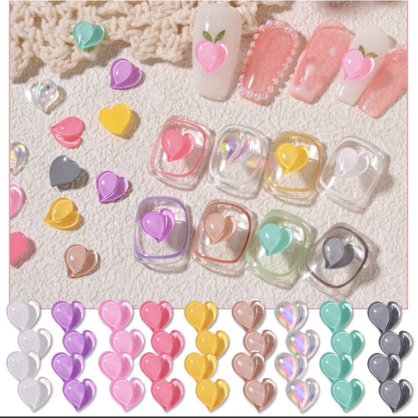 Set charm tim quả đào