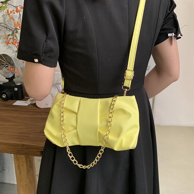 Túi Đeo Vai/Kẹp Nách Thiết Kế Xếp Ly Phong Cách Phương Tây Cho Nữ