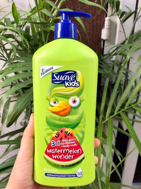 SỮA TẮM GỘI SUAVE KIDS 3 IN 1 MỸ 532ML