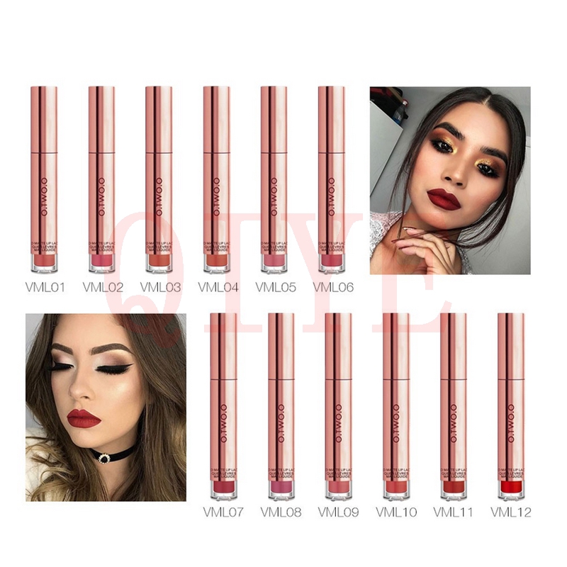 Son môi O.TWO.O bền màu chống thấm không phai 12 màu lựa chọn | BigBuy360 - bigbuy360.vn