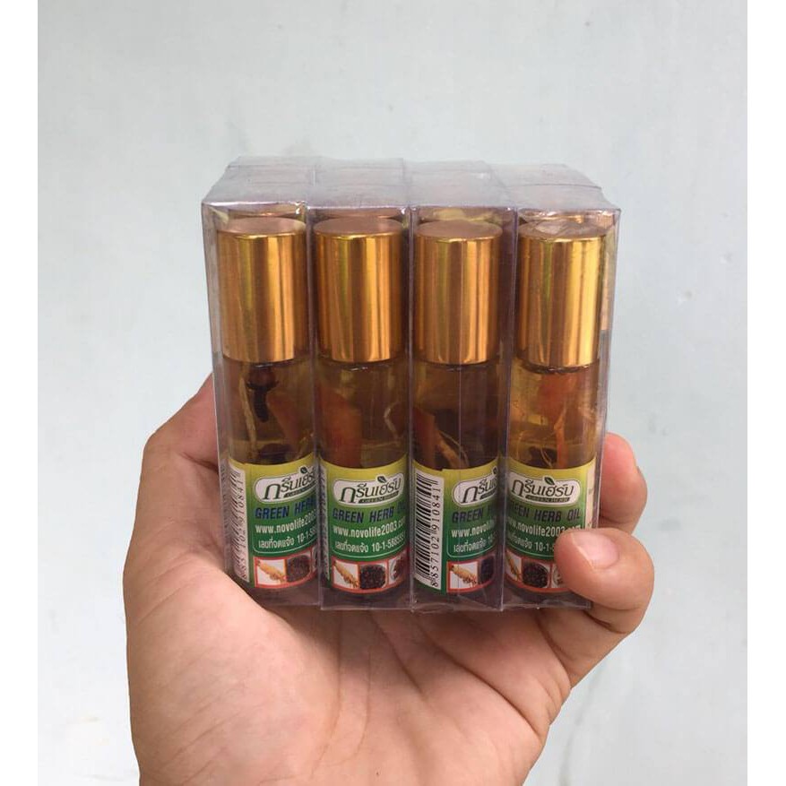 12 chai dầu sâm thái lan 8ml x12