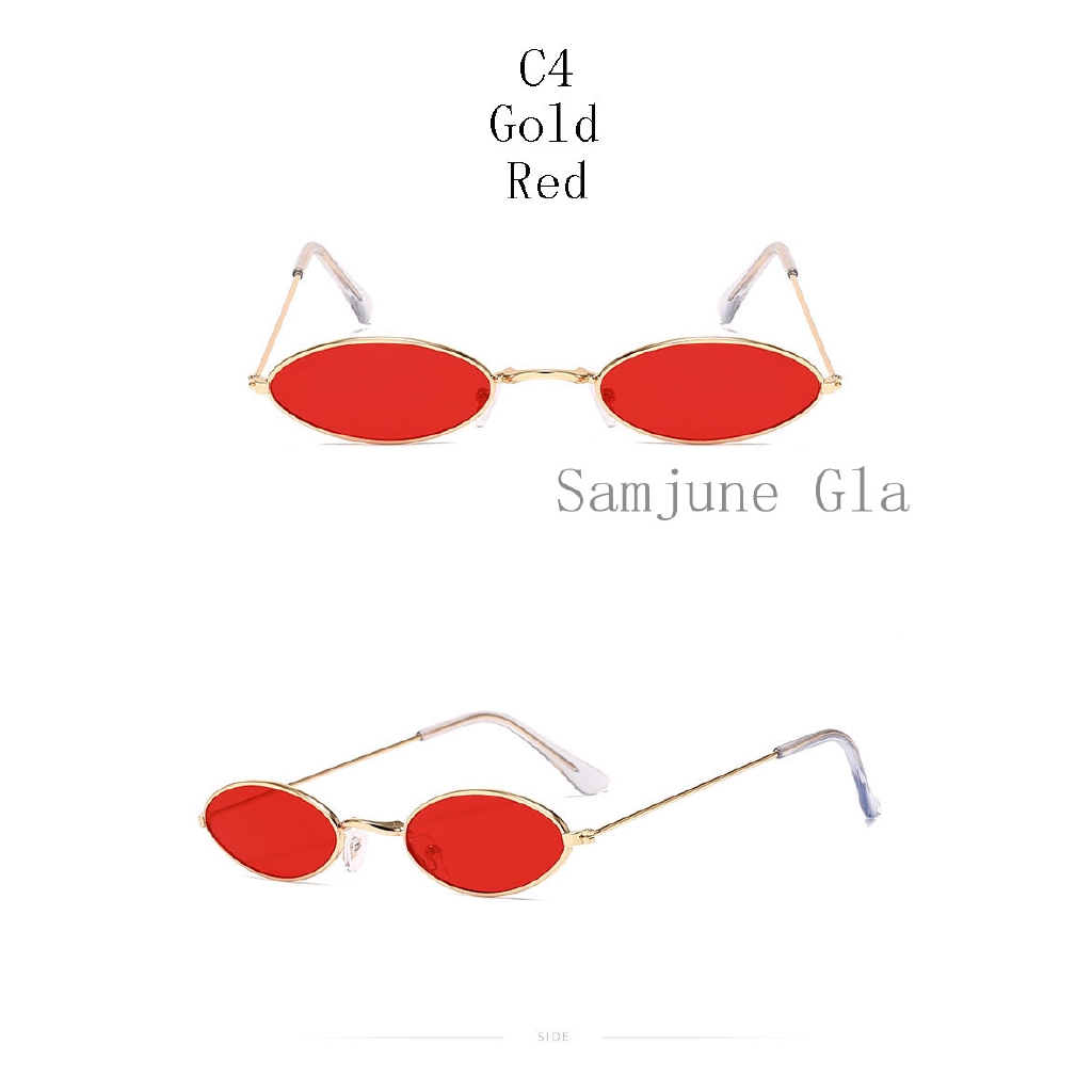 Kính mát SAMJUNE gọng kim loại phong cách retro năng động cao cấp