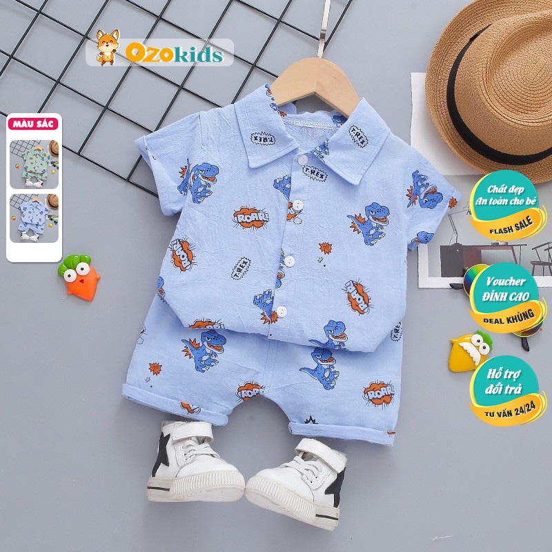 Đồ bộ bé trai LOBY in họa tiết B0503033 (8 tháng - 5 tuổi)