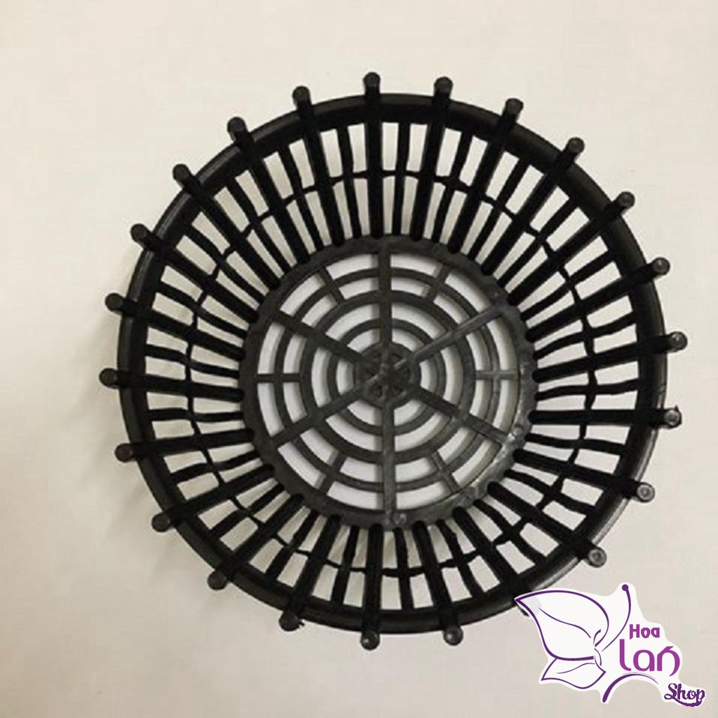 Chậu Nhựa Trồng Lan ⚜️Tặng Túi Lót Chậu ⚜️ Có Nan Phụ - Chống Rơi Giá Thể F20 - 25 - 30