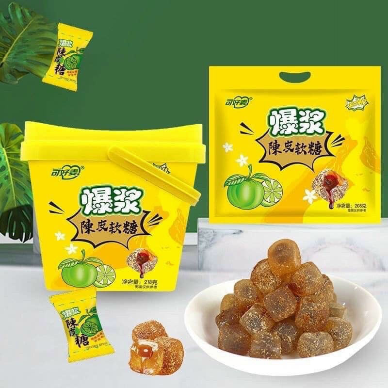 KẸO DẺO OMAI VỊ CHANH MUỐI HOT TIKTOK XÔ 208Gr &amp; 280Gr