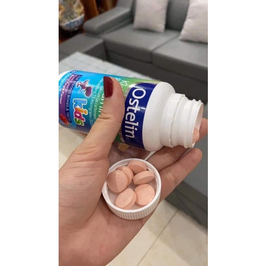 Viên Canxi và Vitamin D3 Ostelin [CHÍNH HÃNG ÚC] 90 viên khủng long cho bé trên 2 tuổi