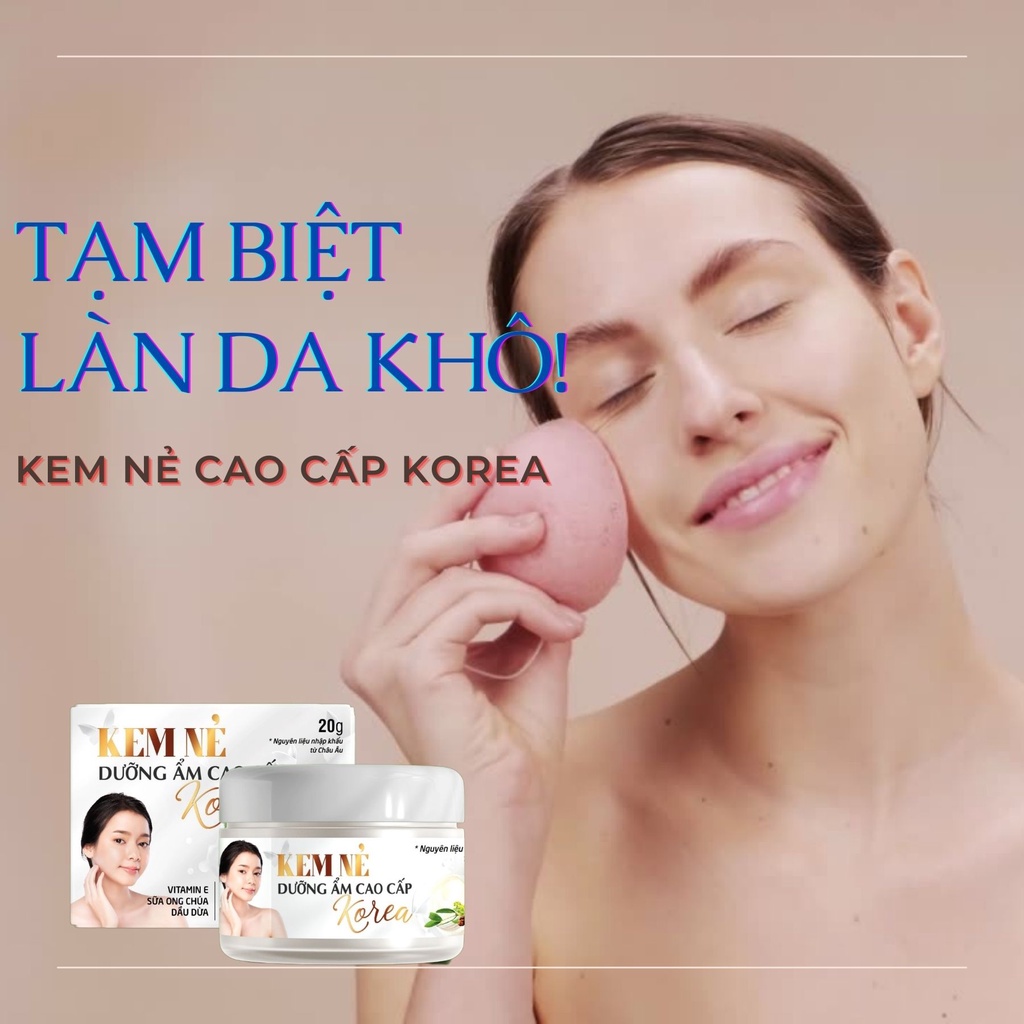 KEM NẺ DƯỠNG ẨN CAO CẤP KOREA, NẺ CHÀM HŨ 20g