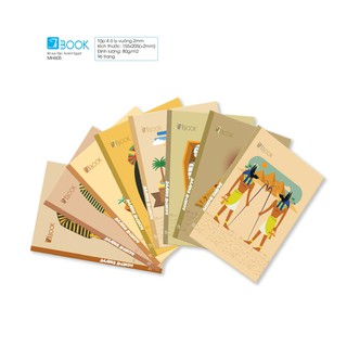 10cuốn Tập Acient Egypt hiệu Tabook, 96 trang ruột 80