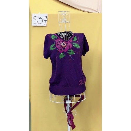 áo tím hoa tôn da siêu đẹp size M.S37