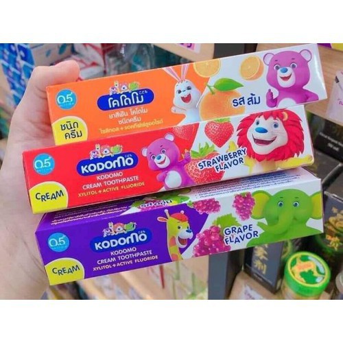 Kem Đánh Răng Trẻ Em Kodomo Thái Lan Tuýp 40g