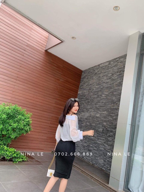 Sơ mi von mỏng buộc vạt, Áo sơ mi kiểu dài tay dáng rộng CS071 - NhiNhi Shop | BigBuy360 - bigbuy360.vn