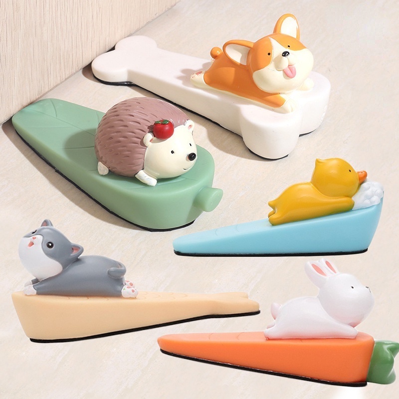Miếng Chặn Cửa Chống Va Chạm Hình Động Vật Dễ Thương