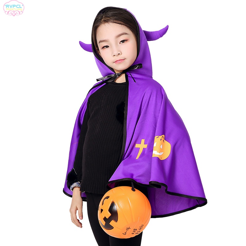 Áo choàng hóa trang phù thủy dễ thương độc đáo cho bé dịp Halloween