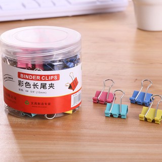 Hộp 60 kẹp giấy nhiều màu