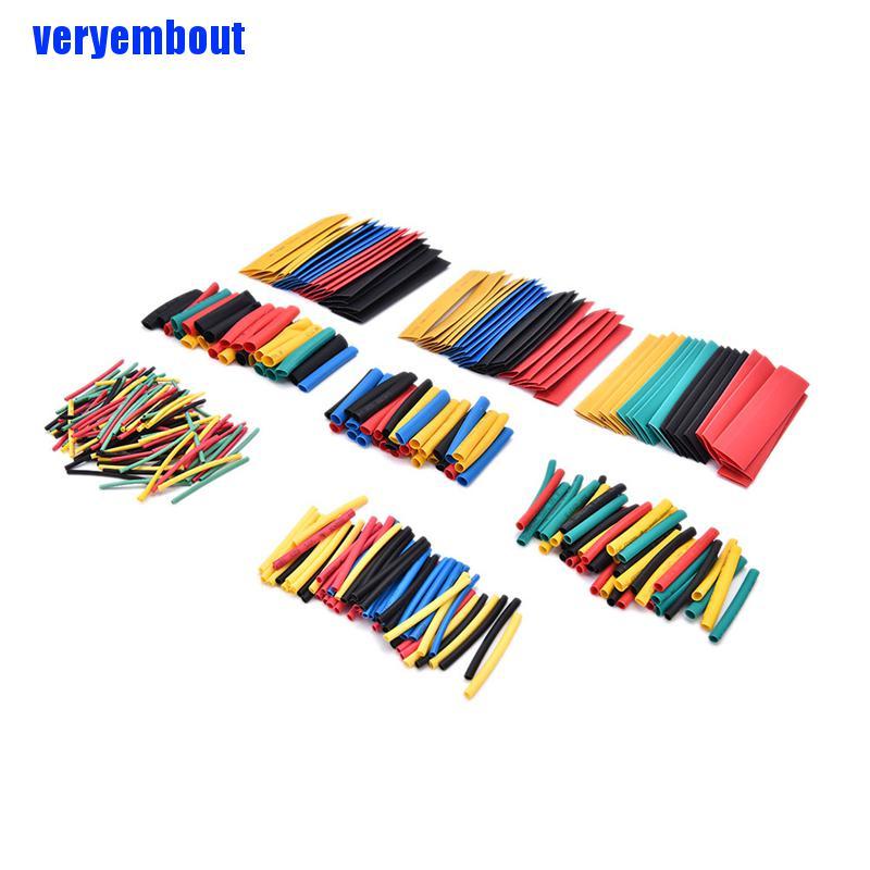 Bộ 328 ống co nhiệt 8 kích cỡ tỉ lệ 2:1 chuyên dụng