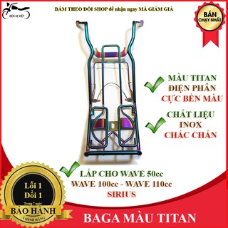 [CÓ VIDEO] Baga Titan 7 màu cho xe WAVE 50 cc WAVE 100 cc WAVE A 110 cc và SIRIUS - Màu titan cực sáng bóng