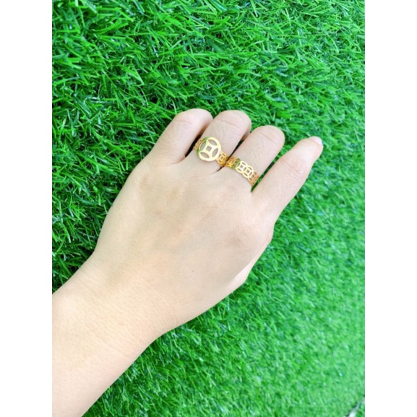Nhẫn kt vàng 6k