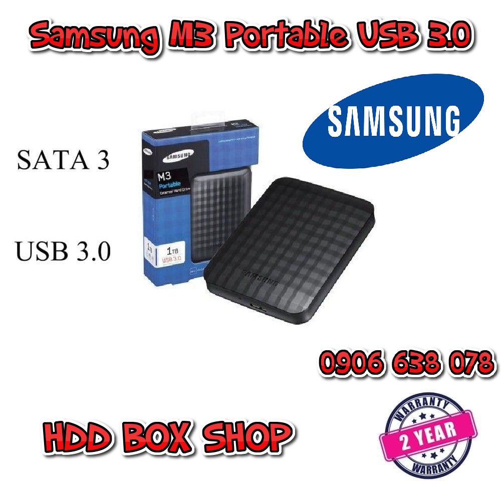 Ổ cứng di động Samsung M3 Portable /250gb/320gb USB 3.0 - Bảo hành 24 tháng Tặng túi chống sốc | WebRaoVat - webraovat.net.vn