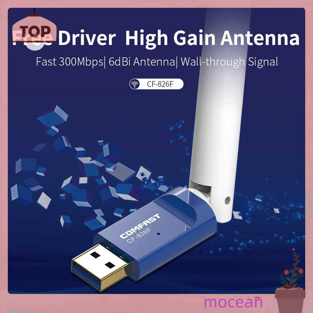 Usb 2.0 Phát Wifi Mocean Comfast 300m 2.4ghz Thẻ