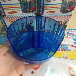 Ống cắm bút để bàn xoay được loại nhỏ nhựa tốt giá rẻ hình thật tại shop