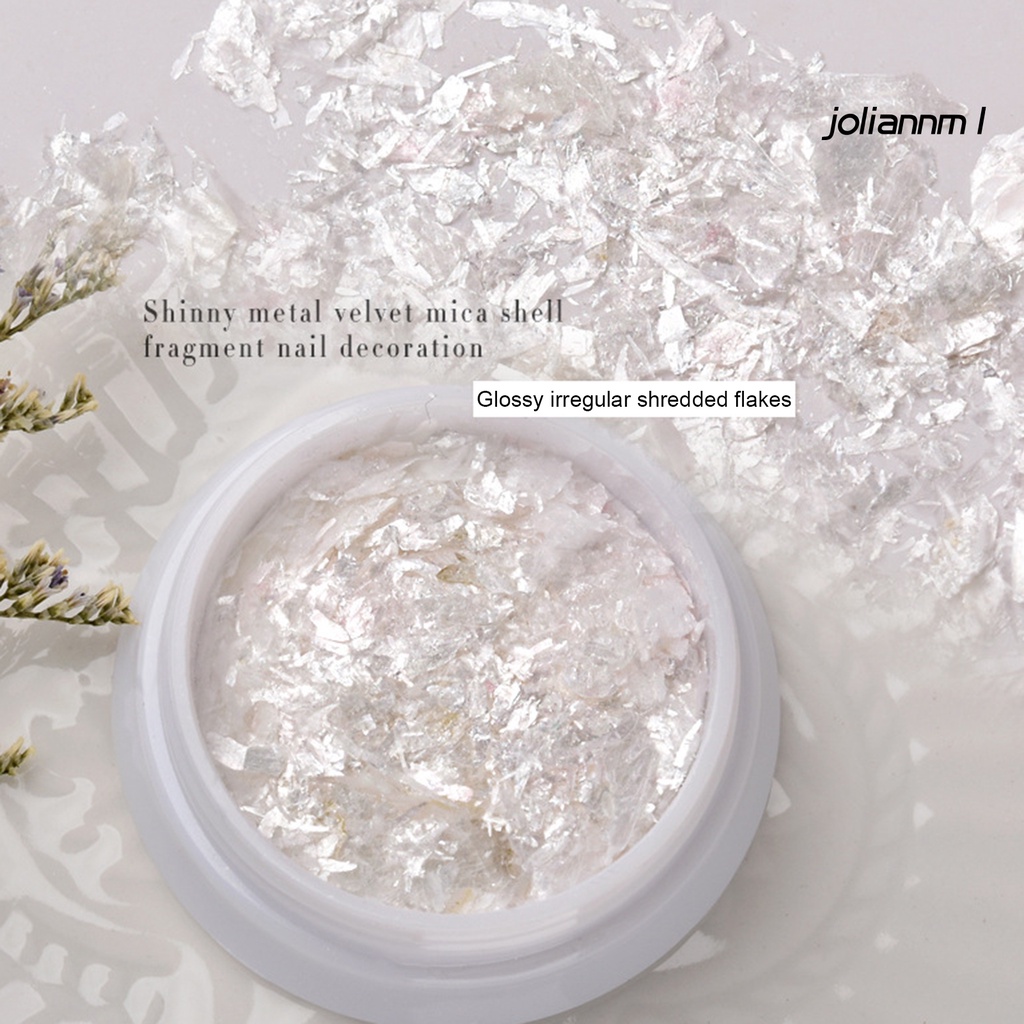 1 hộp phụ kiện vỏ sò dán trang trí móng tay lấp lánh không phai