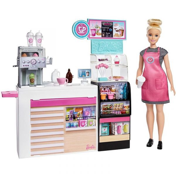 [Mã LIFETOY252 giảm 100K đơn 499K] Tiệm Cà Phê của búp bê Barbie GMW03